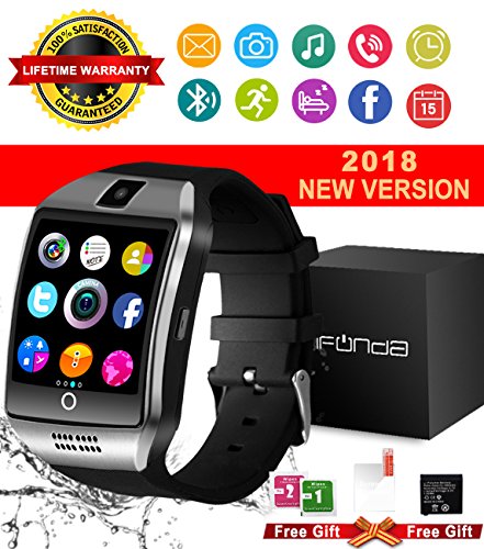 Bluetooth Smart Watch With Camera Waterproof Smartwatch Touc...