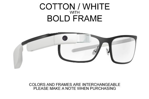Google Glass Explorer Edition XE V2 Cotton White - Deluxe Bu...