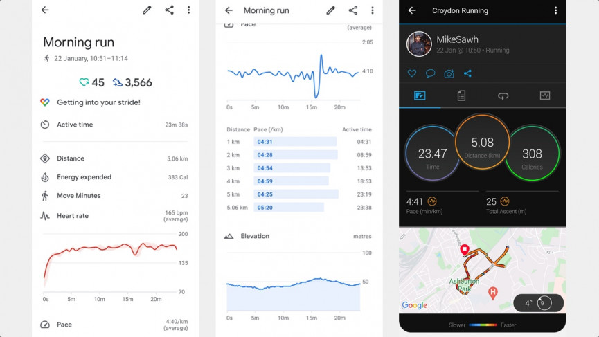 Skagen Falster Gen 6 running data