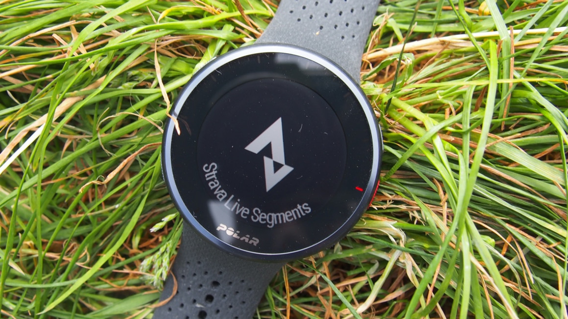 Polar Pacer Pro showing Strava integration