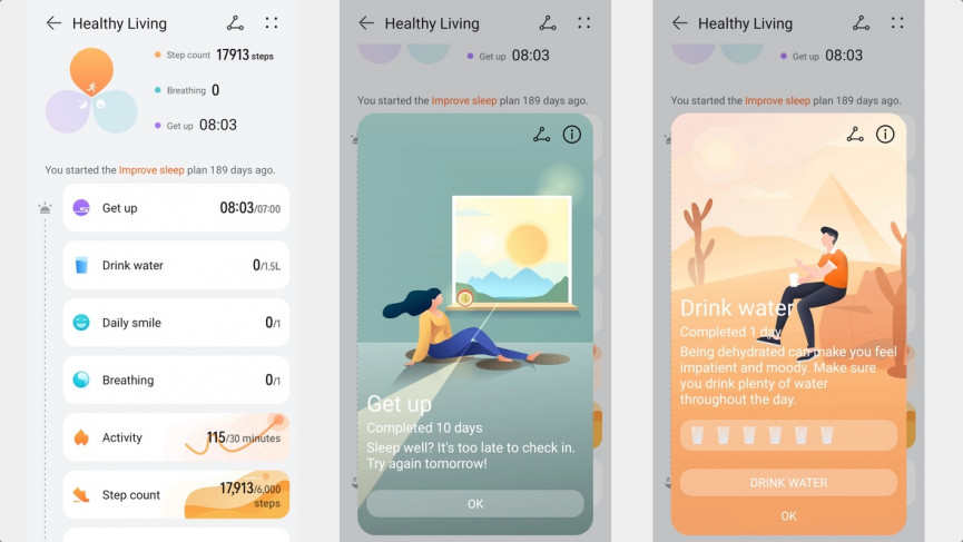 Huawei Watch Fit 2 wellness app