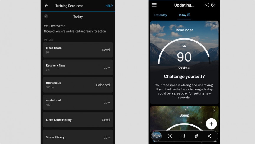 Garmin Forerunner 955 readiness