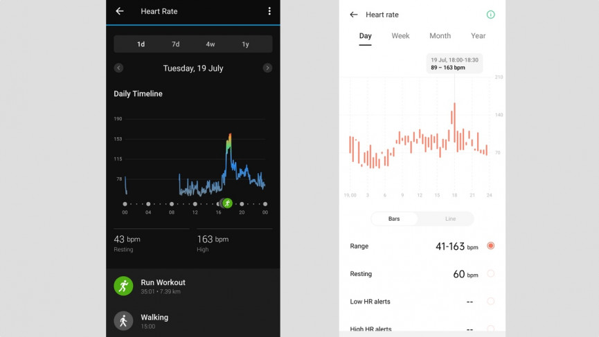 Oppo Watch Free heart rate