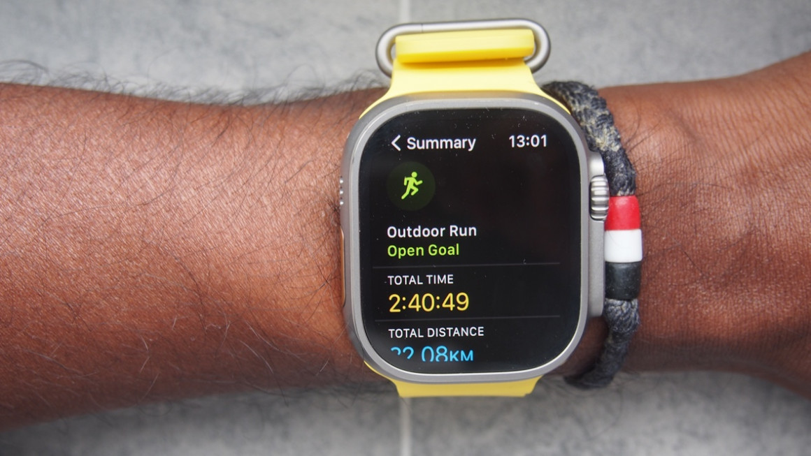 Apple Watch Ultra run test