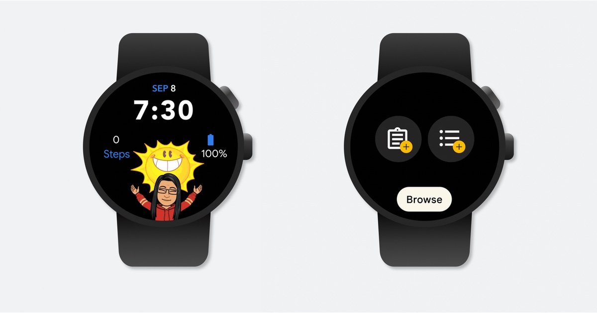 Google Wear OS update introduces Bitmoji watch faces an...