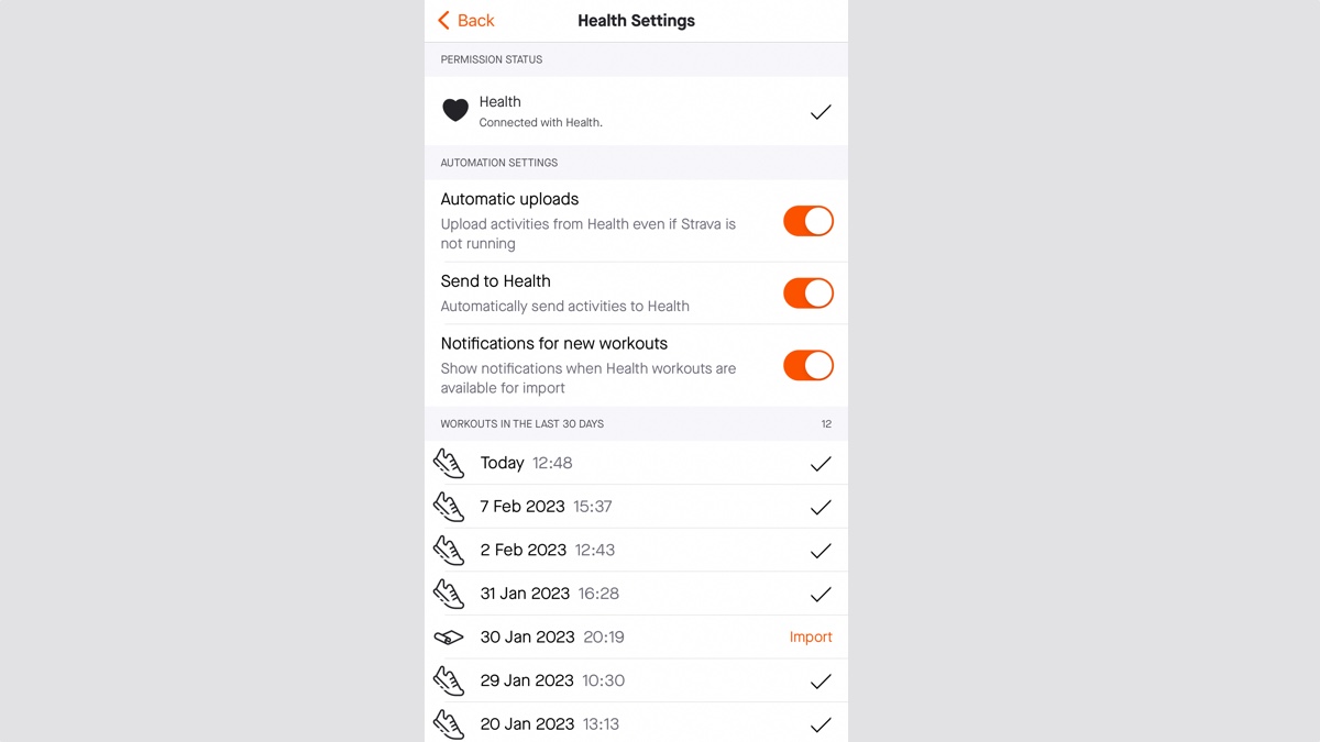 auto strava