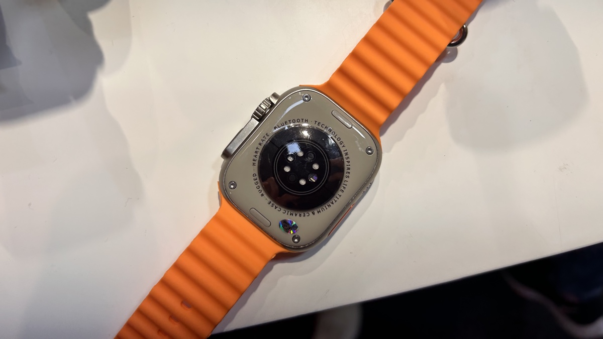 We spotted this outrageous round-faced Apple Watch Ultra clone at MWC photo 5