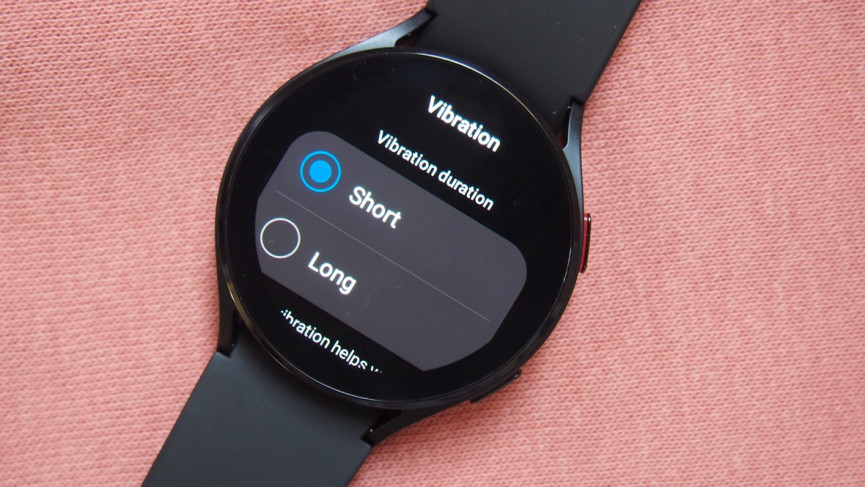 adjust vibration setting galaxy watch
