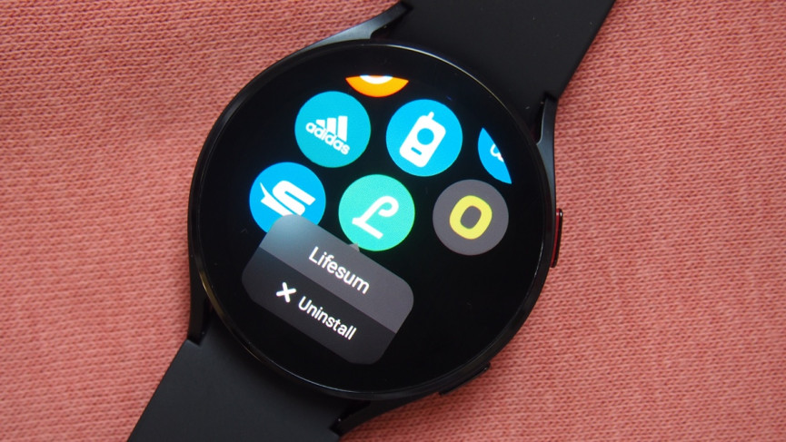 rearrange apps galaxy watch