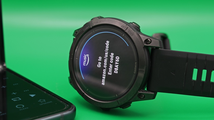Amazon Music code on Garmin