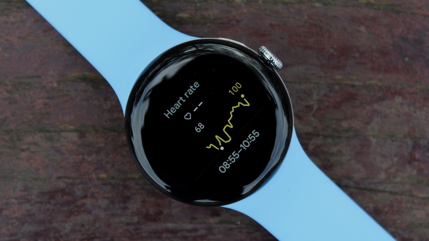 Google Pixel Watch 2 heart widget