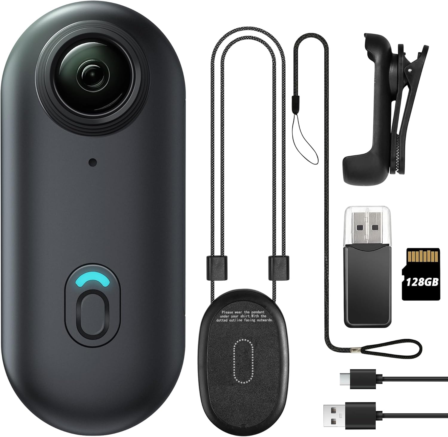 Wearable body video camera - capture all of the action.